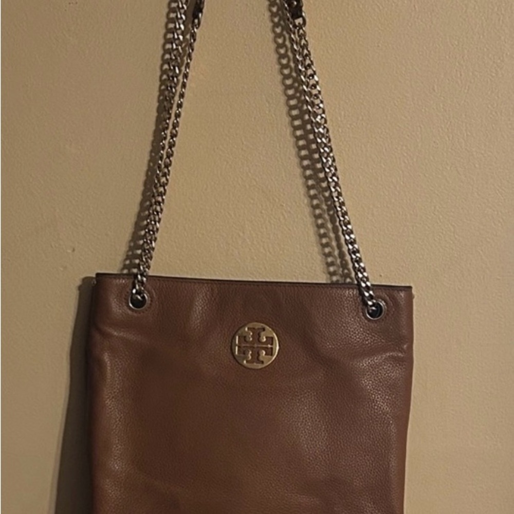 Tory Burch Brown Leather Shoulder Bag